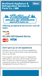 Mobile Screenshot of northlandapplianceservice.com